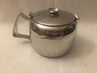 Vintage OLD HALL Stainless Steel Tea Coffee Pot - Made In England 2