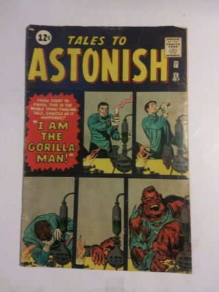 Tales To Astonish 28 1962 - Marvel - 1st Gorilla Man - Jack Kirby G