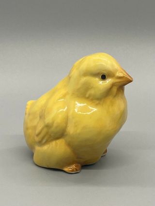 Vintage Porcelain Yellow Baby Chick Chicken Bird Figurine
