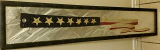 Vintage Wwii Or Earlier U.  S.  Rare Navy Commissioning Pennant With 7 Stars