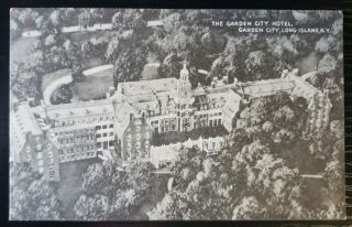 Aerial View Garden City Hotel,  Long Island,  York Vintage Postcard (p159)