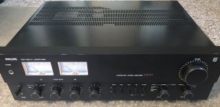 Vintage Philips High Fidelity Laboratories Integrated Stereo Amplifier 3841 2