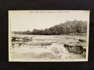 Harmony Posey County In Indiana Postcard Wabash River Scene Old Dam