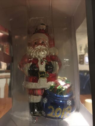 Celebrations By Christopher Radko Santa Christmas Ornament Dated 2018 Toy Sack