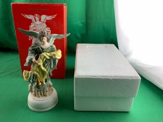 Vintage Seymour Mann Bisque Porcelain Music Box Elegant Angel Japan 1982