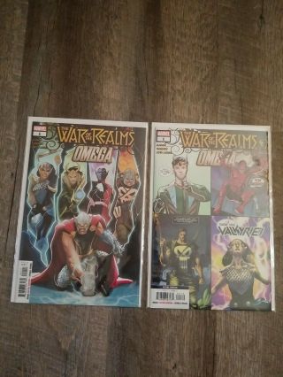 War Of The Realms Omega 1 1st & 2nd Printing Set Love And Thunder Jane Valkyrie