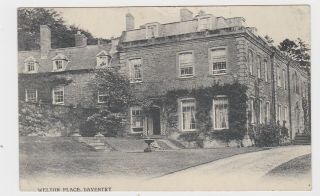 Old Card Welton Place Daventry 1908 Now Demolished Northampton Rugby