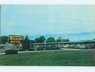 Pre - 1980 Old Cars & Waldorf Motel St.  Elmo Illinois Il M2793