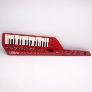 Red Yamaha Keytar Shs - 10r Fm Digital Keyboard With Midi Synth Vintage