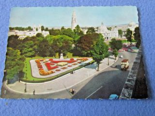 Wales Cathays Park Cardiff Old Postcard