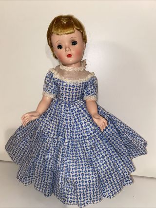 Vintage Madame Alexander Little Women Amy 14” Rare Bent Knee Doll 1955