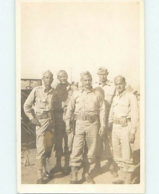 Old Rppc Military Army Soldiers - Text On Back Says Company Officers Hm0965