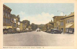 Beckwith Street Looking South Smith Falls Ontario On 204337 Old Cars