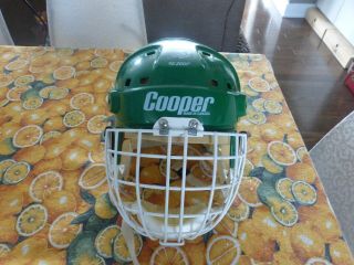 Vintage Cooper Helmet Sk 2000 M Senior Green Color