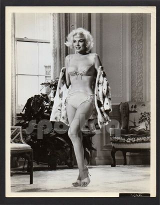 Pop Icon Marilyn Monroe In Swimsuit In The Bedroom Photo Vintage
