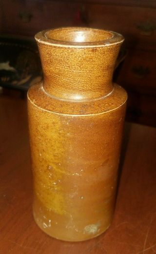 Antique American Stoneware Bottle Jar 19th Century Salt Glaze 3