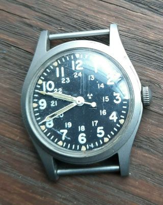 Vintage Hamilton Watch Company U.  S.  12 1982 Military Wrist Watch General Purpose