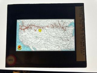 Haynes Picture Shops Map Of Northern Pacific Railway System Mag Lantern Slide 1