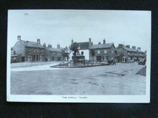 Vintage The Knoll Olney Rp Buckinghamshire Postcard Castle Inn Pub Old Cars Etc