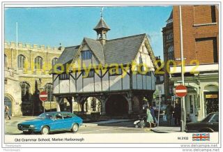 Old Grammar School,  Market Harborough,  Leicestershire,  England,  1987,  Postcard
