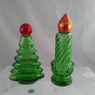 Avon Christmas Tree & Candle 1970 