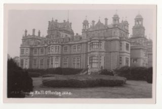 Thoresby Hall Ollerton Nottinghamshire Vintage Rp Postcard 847b