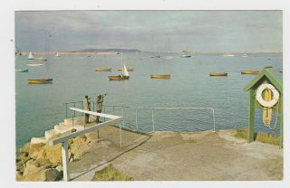 Old Card Dun Laoghaire Harbour And Bay County Dublin Ireland