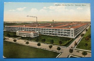Detroit,  Mi,  Michigan,  Hudson Motor Car Co. ,  Vintage Pc Postcard