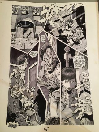 Unknown Samurai Page 15 Early Art By Dale Keown 11x17