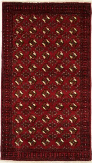 Wool Handmade Vintage 4x6 Tribal Geometric Oriental Rug Red Home Decor Carpet
