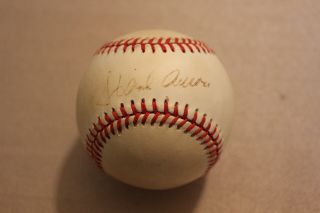 Vintage Hank Aaron Signed Giametto Official National League Baseball