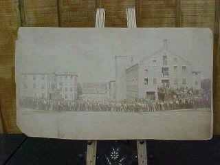 Early Davis Furber North Andover Mass Factory Photograph The Workers Outside Id