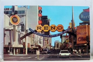 Nevada Nv Reno Casino Fantastic Gateway Postcard Old Vintage Card View Standard