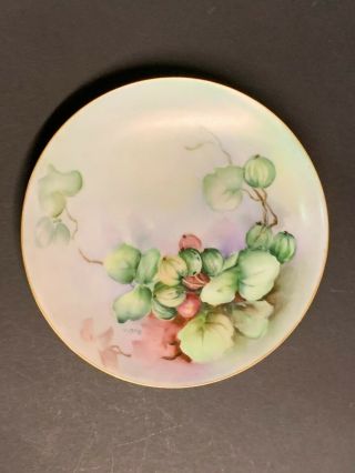 4 Victorian Era Bavarian Porcelain Hand Painted Plates 2