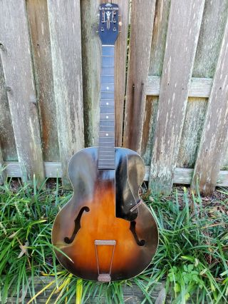 Harmony Lombardi S42 Archtop Guitar 1930s - 40s.  Project For Repair