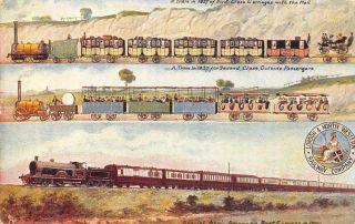 1837 Trains Royal Mail London & North Western Railway Co 1904 Vintage Postcard