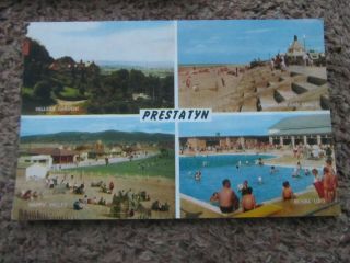 Wales Prestatyn Old Postcard