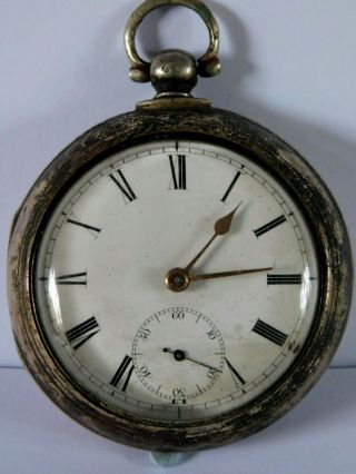 Antique Pair Case Solid Silver Verge Fusee Pocket Watch Thomas Martin 20110