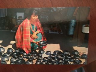 Vintage Maria Martinez,  Popovi Da Of San Ildefonso Pueblo Pottery Postcard