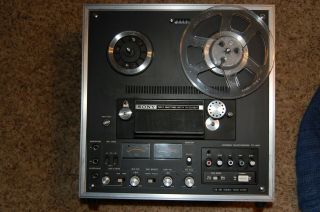 Vintage Sony Tc - 640 Stereo Reel To Reel Tape Recorder With Power Cord