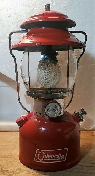 Vintage Coleman Lantern 200 A Dark Red 6 - 71