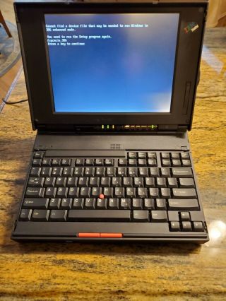 Vintage And Rare Ibm Thinkpad 755 Type 9545 Laptop Windows 3.  1 Office 4.  2