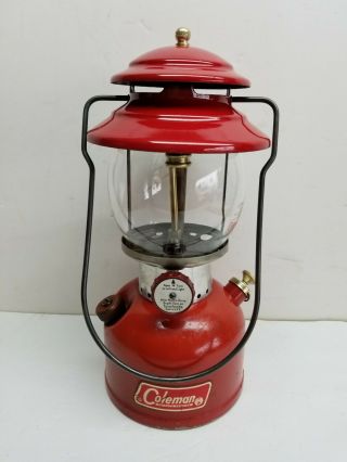Vintage 6/66 Coleman 200A Lantern Single Mantle Use or Collect w Box 2