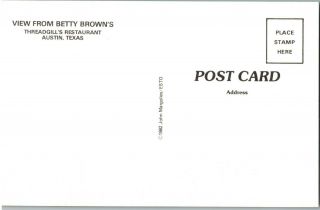 Vintage Threadgill ' s Restaurant Austin Postcard Texas Betty Brown 3