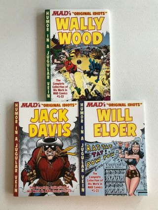 Mad Idiots Set Of 3 Tpb Softcovers Wally Wood Jack Davis Will Elder Oop