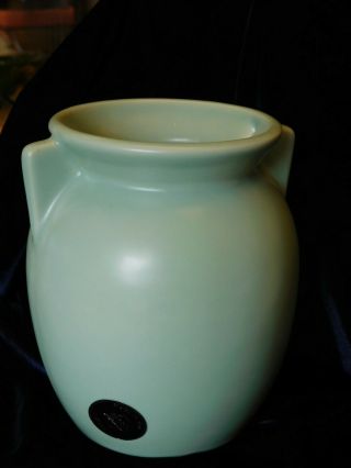 Vintage Art Deco Harris Pottery Seafoam Green Vase Usa
