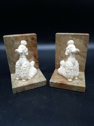 Vintage Hand Carved Alabaster Bookends 5 " Made In Italy Label