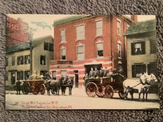 Vintage Postcard Of Good Will Engine Company,  Providence,  Rhode Island