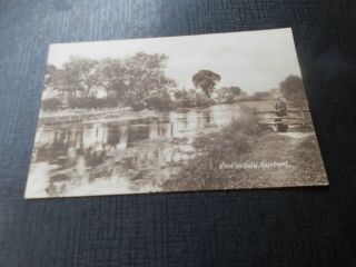 View On Coln,  Fairford,  Vintage Postcard,  The " Cecily " Series