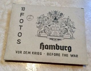 Envelope Of Vintage Photographs Of Hamburg Before The War